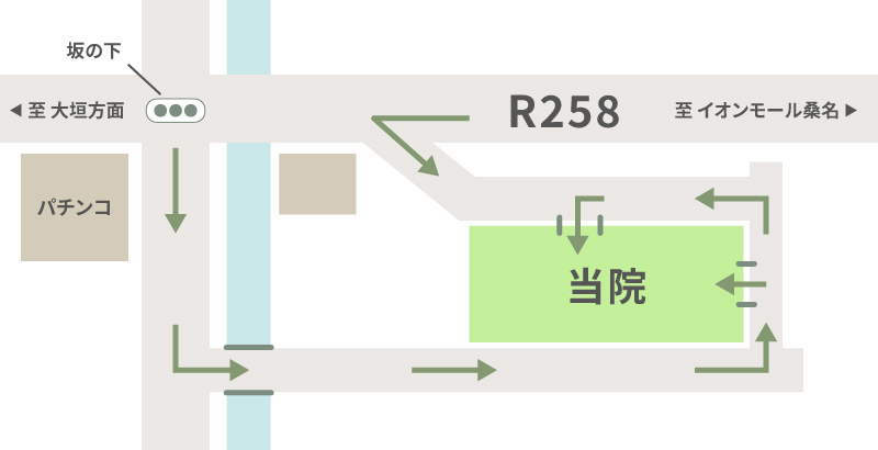 駐車場までの道案内